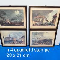 Set 4 Quadri riguardanti la guerra
