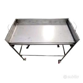 Barbecue tutto acciaio inox - piastra inox 100x50