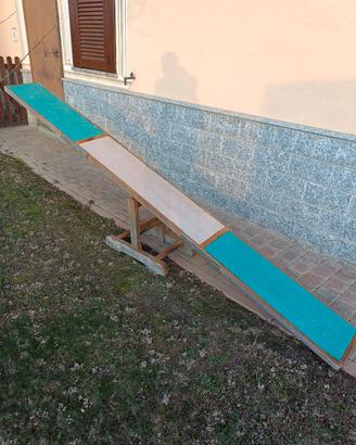 Bascula in legno agility dog