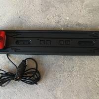 Barra portatarga ripetitrice con fanali