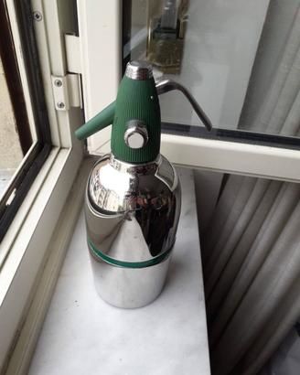 Sifone per selz Vintage anni 60 Steel Gas Works