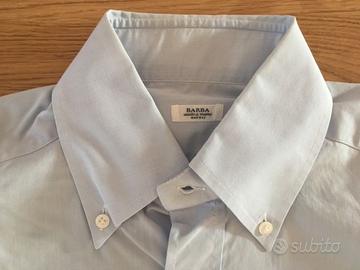 Camicia Barba Napoli, 39 15 1/2, celeste azzurro