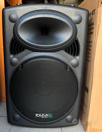 Cassa Acustica IBIZA Sound -W800 da 15'' portatile