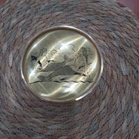 Scatola portagioie in ottone dorato