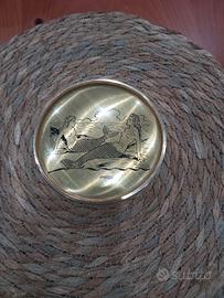 Scatola portagioie in ottone dorato