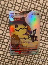 Carta Pokemon Mimikyu Vmax Promo originale