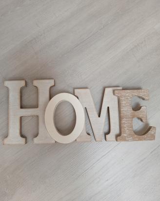 scritta in legno HOME di Maison di Monde