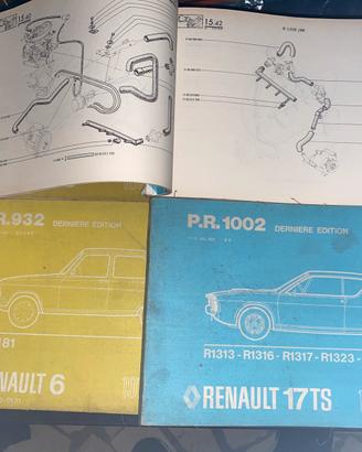 Manuali officina e cataloghi ricambi renault.