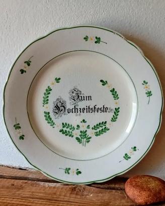 Piatti nozze Jugendstil Hochzeitsfeteller '900