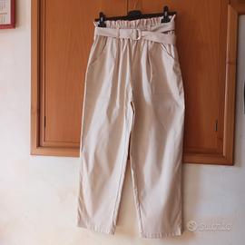 Pantaloni da donna beige 