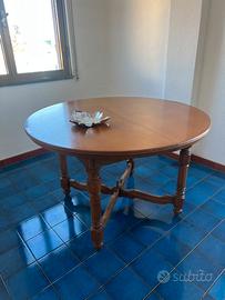 Coppia di tavoli - legno e vetro