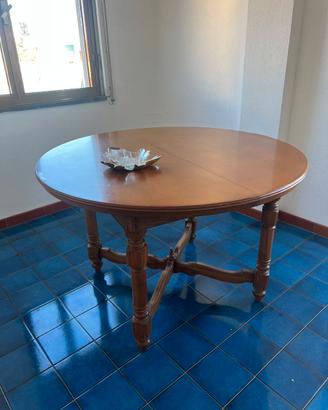 Coppia di tavoli - legno e vetro