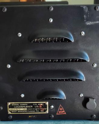 Altoparlante vintage SIGNAL CORPS  US-ARMY LS-3