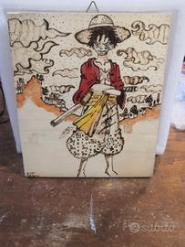 quadretto one piece luffy 