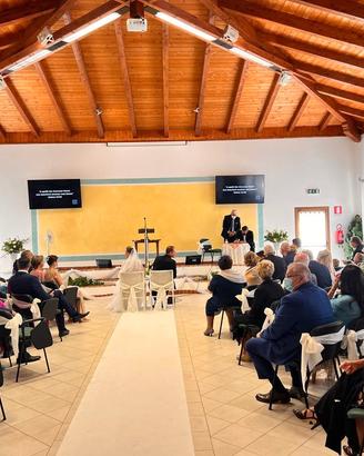 Passatoia bianca 9m+1m da matrimonio usata