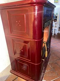 Stufa a legna  piazzetta ventilata Maiolica