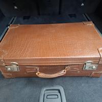 valigia vintage in cuoio