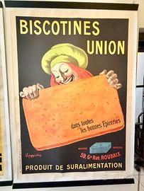Manifesto Pubblicitario Cappiello Biscotines Union