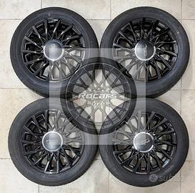 Cerchi 15 neri e pneumatici originali Fiat 500