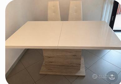Tavolo da pranzo allungabile Conforama – Bianco
