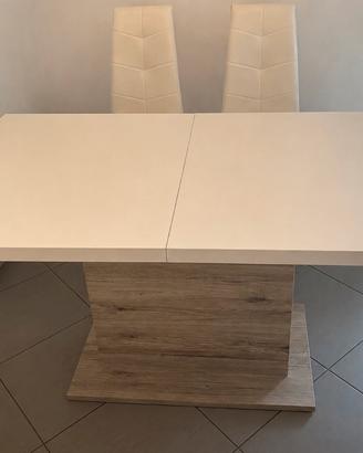 Tavolo da pranzo allungabile Conforama – Bianco