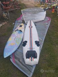 serf con vele da sistemare o cambiare 