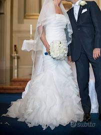 Abito da sposa+velo+coprispalla Aire Barcelona