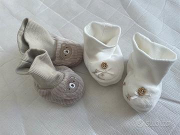Scarpine pantofole neonato taglia unica