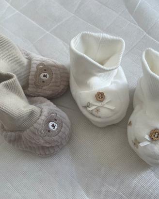 Scarpine pantofole neonato taglia unica