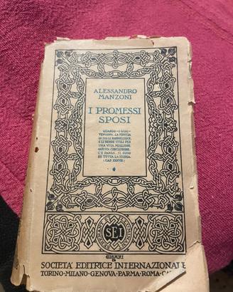 Libro d’epoca I promessi sposi