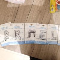 lettere gonfiabili C-A-R-M-E-L-A