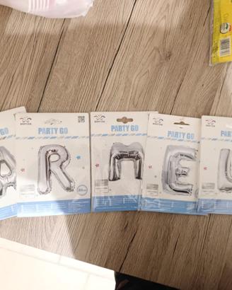 lettere gonfiabili C-A-R-M-E-L-A