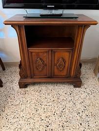 Mobile TV in legno noce