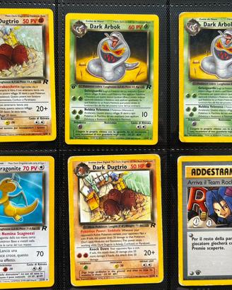 Pokémon Team Rocket Lotto 20 Carte WOTC Holo 1stEd