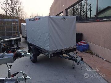 Rimorchio carrello con centina 200 x 115 x 120 cm
