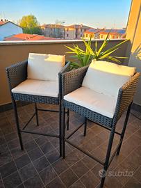 sedie alte per esterni 