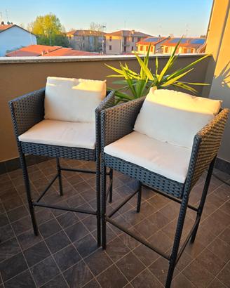 sedie alte per esterni 