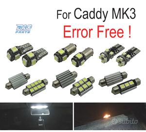 KIT 13 LAMPADE LED INTERNE PER VOLKSWAGEN VW CADDY