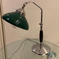 Lampada ministeriale  anni 40 metallo cromato e