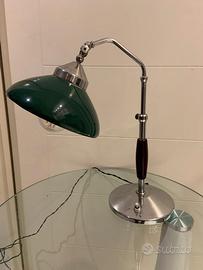 Lampada ministeriale  anni 40 metallo cromato e