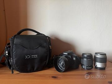 Canon EOS 2000D + 3 Obiettivi + Borsa