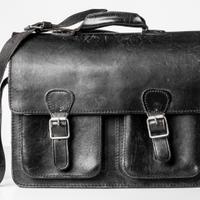 Borsa da lavoro in cuoio nera ruitertassen