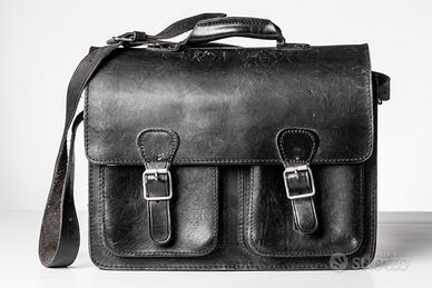 Borsa da lavoro in cuoio nera ruitertassen