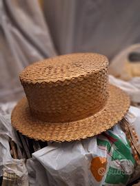 Antico Cappello di paglia del  1920