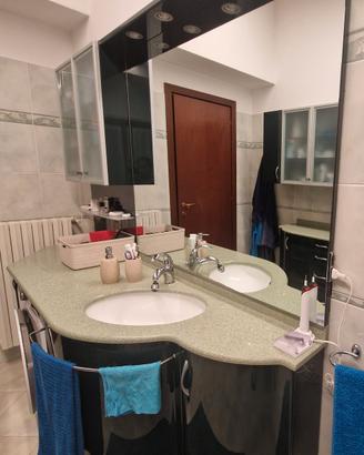 Arredo Bagno Completo in Marmo Verde + Sanitari