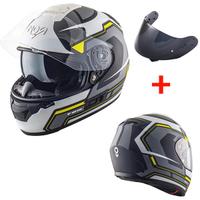 CASCO INTEGRALE MOTO NOS NS7F FIBRA + VISIERA FUME