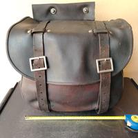 borsa moto in cuoio 