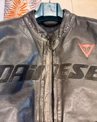 Giacca Moto Dainese in Pelle Uomo Nera S / 46 XS