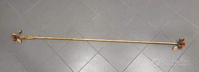 Bastone per tende con anelli realizzato in ferro