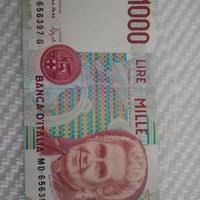 Banconota 1000 lire Montessori 